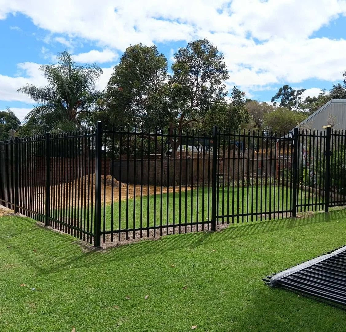 Perth front boundary secured with a garrison steel fence