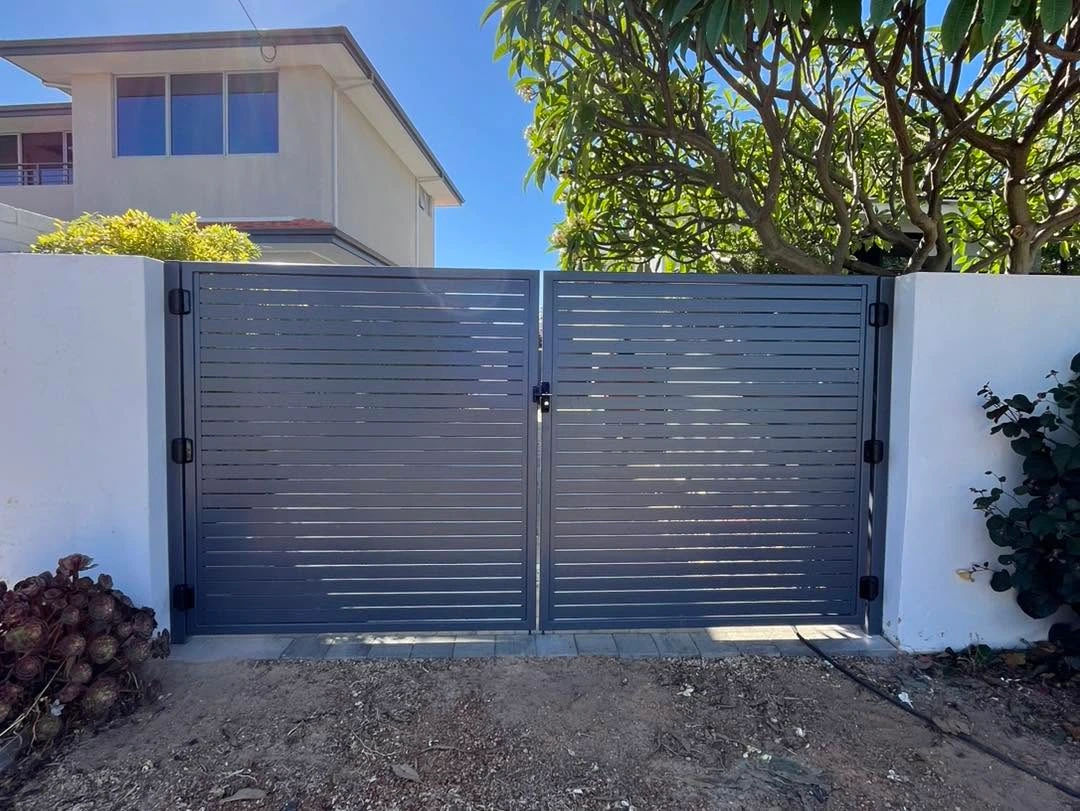 Custom driveway gate installed by AF FENCING in Perth