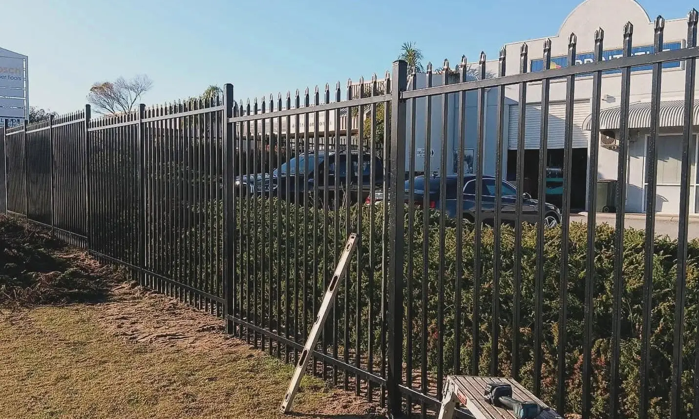 Steel garrison fence installed by AF FENCING at a Perth property